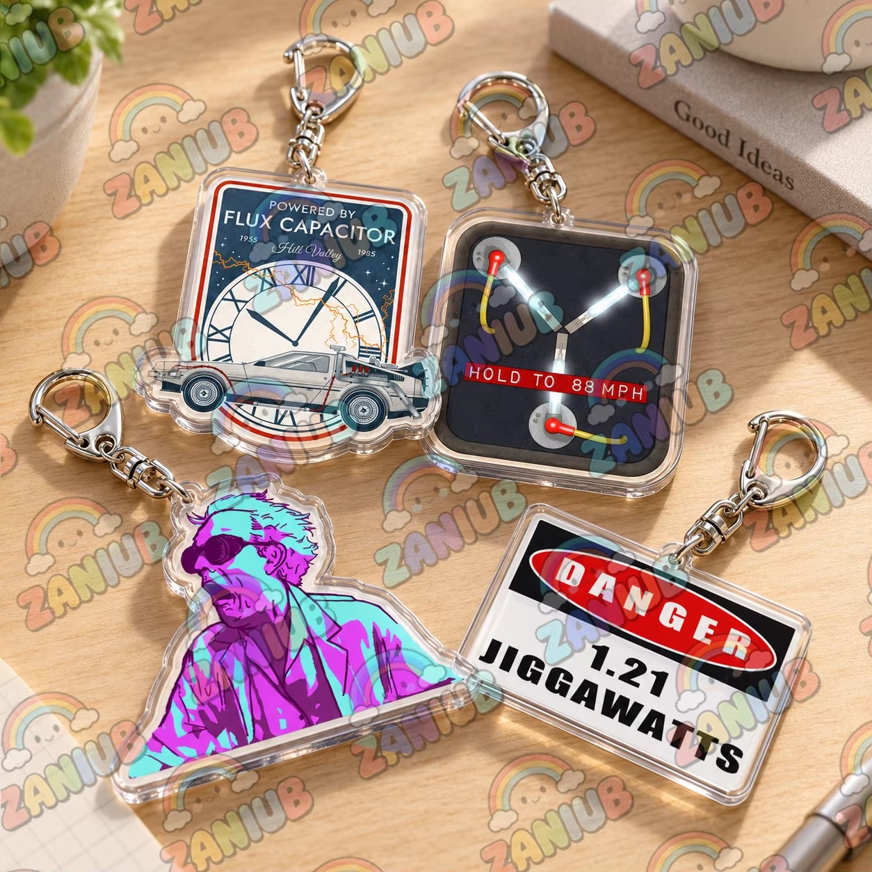 Travel Accessories Jewelry - Retro Zaman Yolculuğu Delorean Flux Kapasitörü