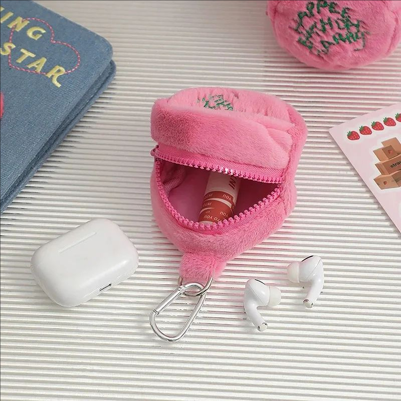 Travel Accessories Wallet - Pembe Şirin Yüksek Kaliteli Mini Kulaklık