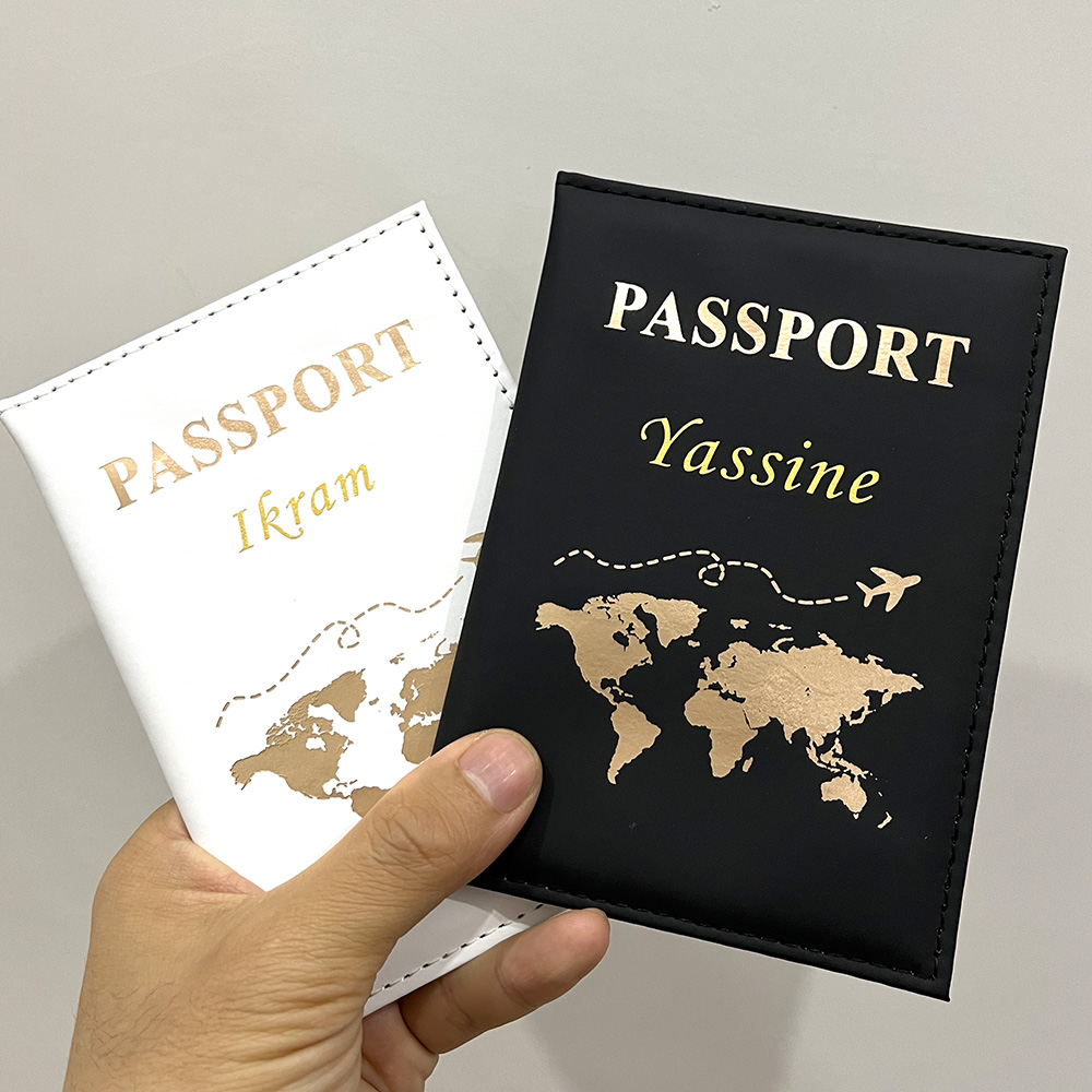 Travel Accessories India - Yeni sevimli kişiselleştirilmiş pasaport kapağı düzlem