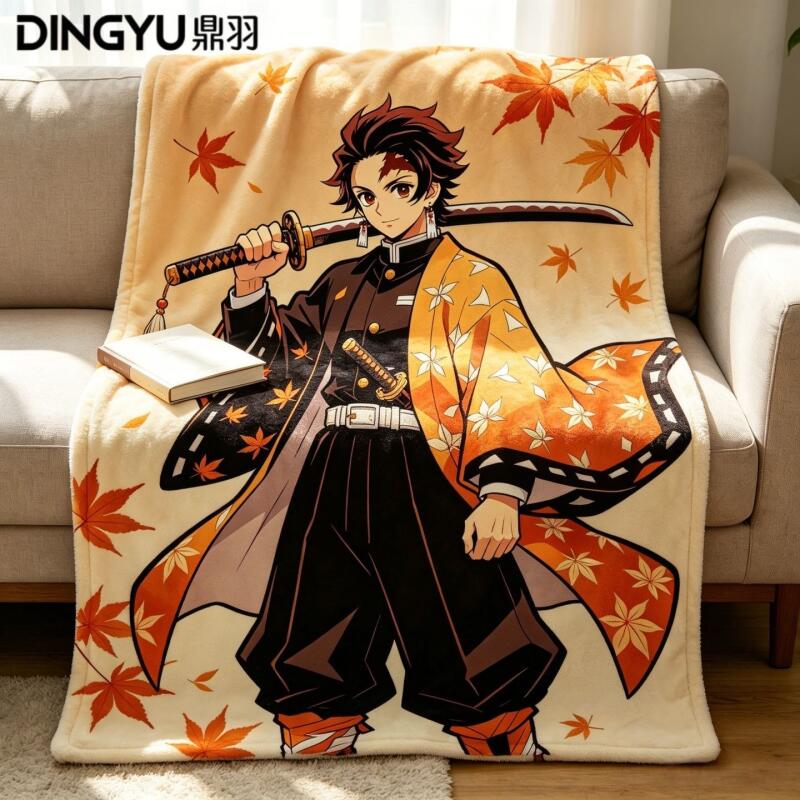 Travel Accessories As Gifts - Anime iblis avcısı pazen battaniye ince