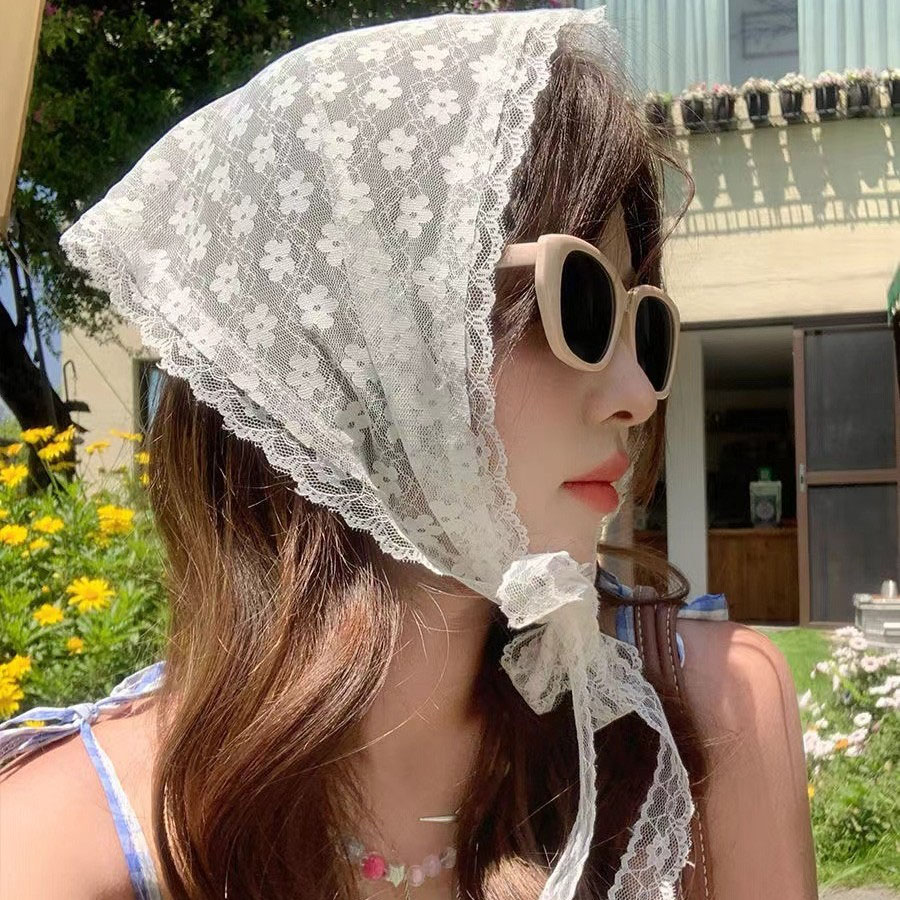 1 adet Üçgen Dantel Eşarp, Bey - Travel Accessories Aesthetic incelemesi ve fiyatı